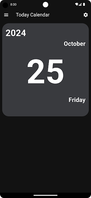 Today Calendar Screenshot 3