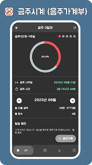 금주시계 with 음주가계부 Screenshot 1
