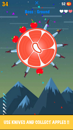 Knife Slice - Fruit Hit Game Screenshot 1