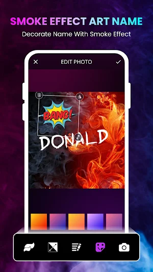 3 D Smoke Name Art Maker Screenshot 1