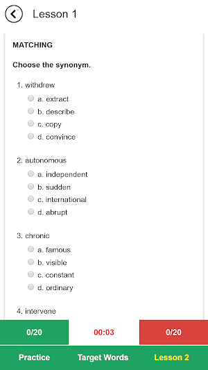 Essential Words for the TOEFL (7th edition) Screenshot 3