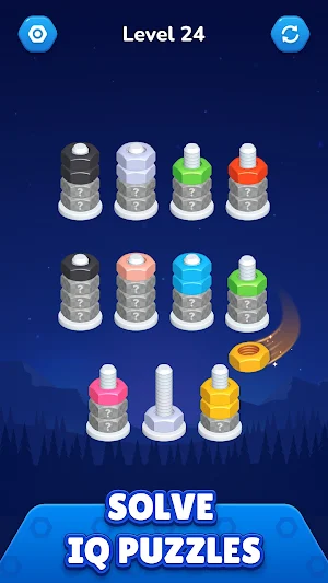 Nut Sort - Color Sort Puzzle Screenshot 2