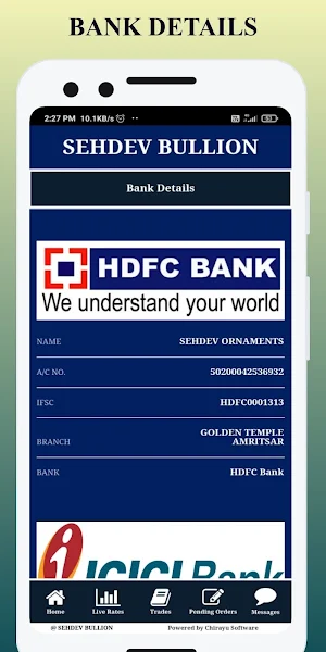 Sehdev Bullion Screenshot 3