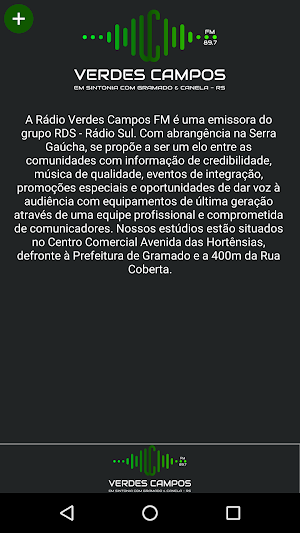 Verdes Campos FM Screenshot 3