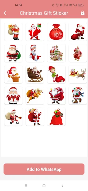 Santa Christmas Sticker & GIF Screenshot 3