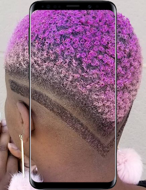 Black Women Line Hairstyles Screenshot 2