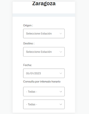 Transportes Provincia Zaragoza Screenshot 2