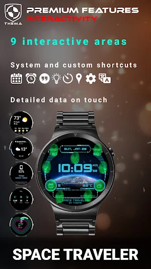 Space Traveler Watch Face Screenshot 2