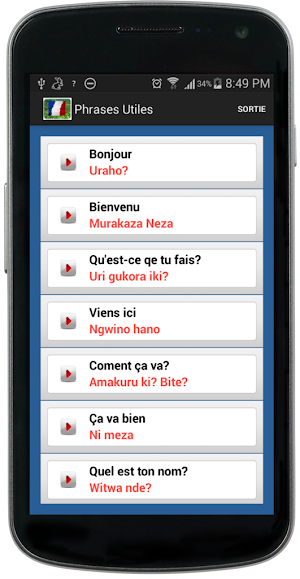 Français Kinyarwanda (Demo) Screenshot 1