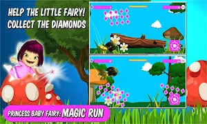 Princess Baby Fairy: Magic Run Screenshot 0