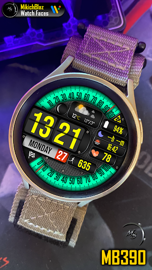 Digital Watch Face MB390 Screenshot 2