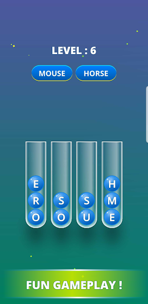 WORD TUBE : SORT PUZZLE Screenshot 3