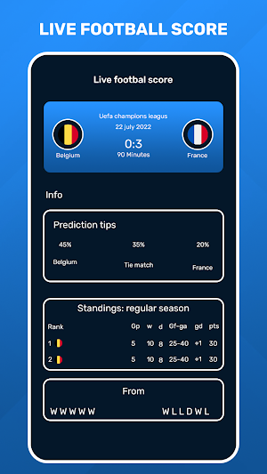 Football Live Score Screenshot 1