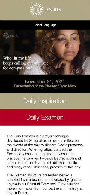 Jesuit Prayer Screenshot 2