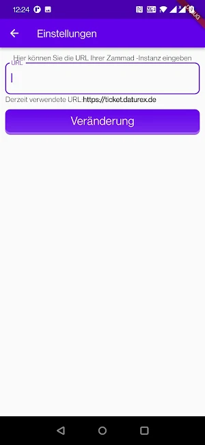 DATUREX Mobil Zammad Screenshot 1