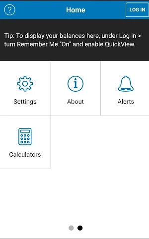 my BACU Screenshot 1