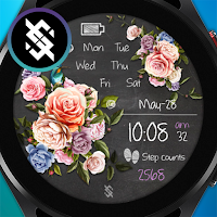 BFF55- Blackboard Art Flower