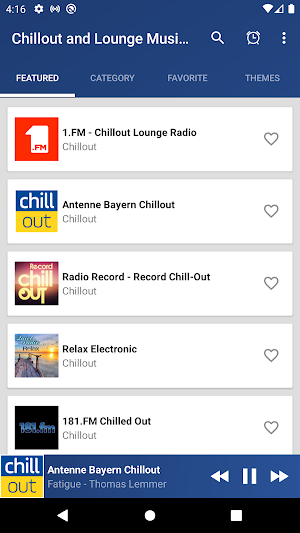 Chillout and Lounge Music Radio Screenshot 0
