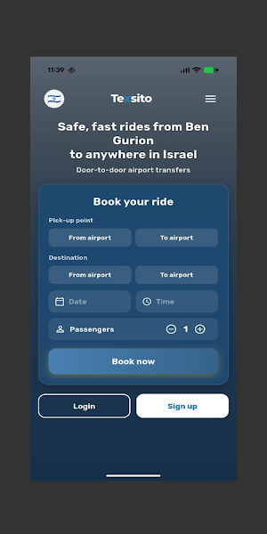 Texsito - הזמן מונית לנתב"ג Screenshot 1