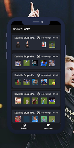 De Bruyne Animated WAStickers Screenshot 3