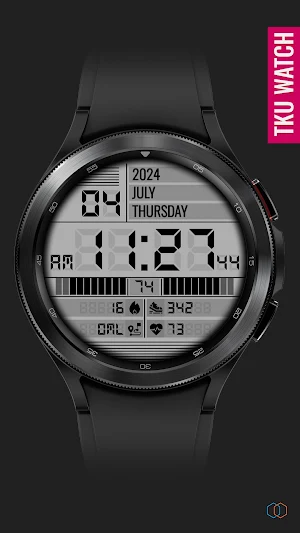 TkuWatch S014 Retro Watch Face Screenshot 0