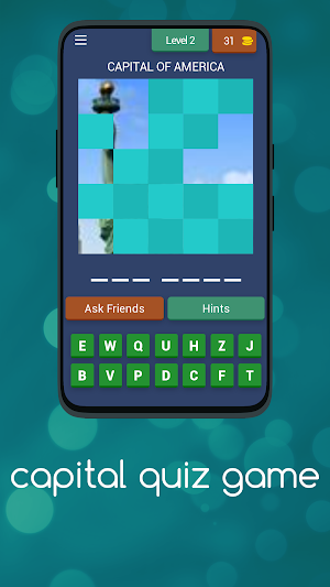 Capital quiz game Screenshot 2