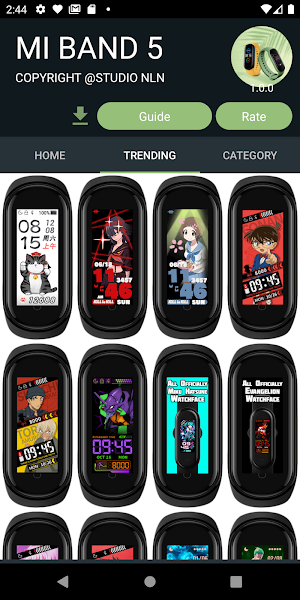 MiBand5 - WatchFace for Xiaomi Mi Band 5 Misfits Screenshot 2