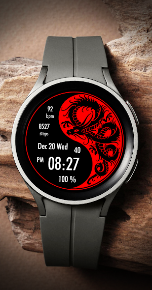 EY20 Yin Yang Dragon WatchFace Screenshot 0