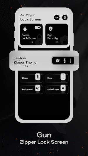 Gun Shooting Zipper Lock screenshot 2