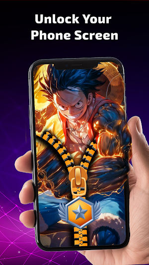 Zipper Lock Screen Wallpaper Screenshot 0