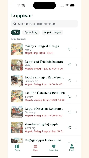 Loppiskartan – hitta loppisar Screenshot 1