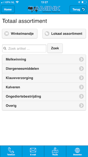 Damink Agrarische Producten Screenshot 2
