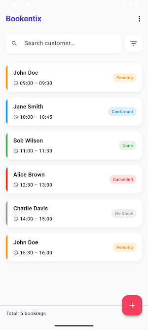 Bookentix: Booking Manager Screenshot 0