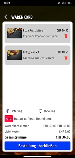 Pizzeria Othli Ottenbach Screenshot 3