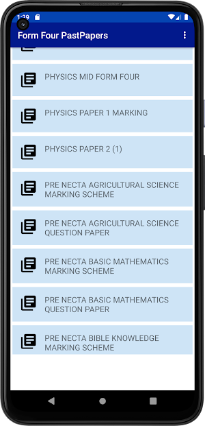 Form 4 Past Papers Offline Screenshot 0