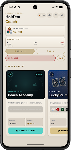 Ultimate Texas Hold'em Coach Screenshot 0