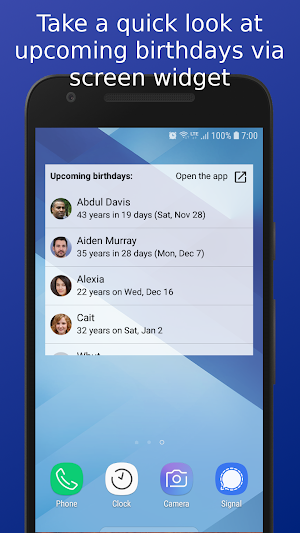 Birthdays! Birthday countdown Screenshot 1