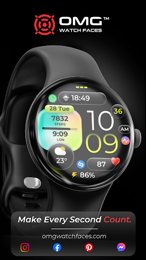 OMG 98 Digital Watch Face Screenshot 1