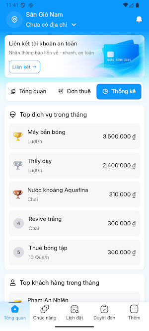 QUẢN LÝ THUÊ SÂN G-SPORT Screenshot 2