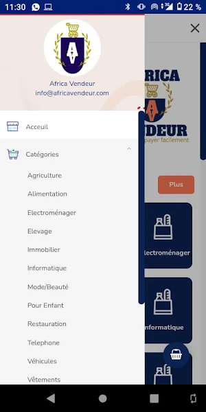 AFRICA VENDEUR Screenshot 1