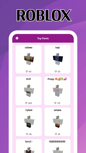 RBX : Clothes For Roblox Skins Screenshot 1