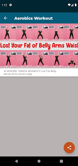 Aerobics workout weight loss Screenshot 3