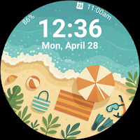 Beach - Flat Watch Face