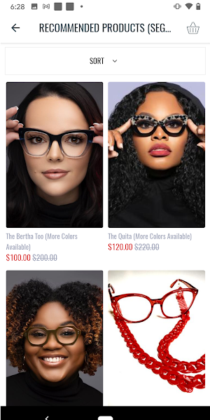 Fritz Eyewear Collection Screenshot 2