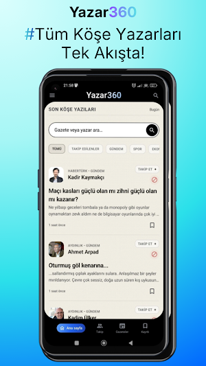 Gazete Köşe Yazıları Oku Screenshot 0