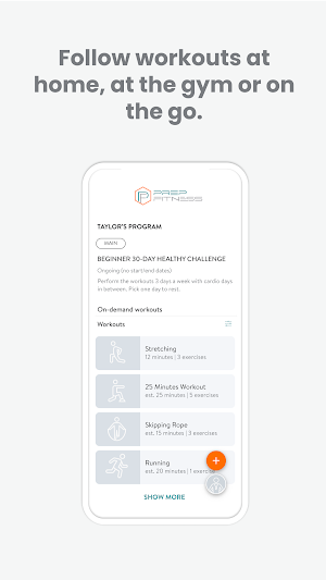Prep Fitness and Performance Screenshot 2