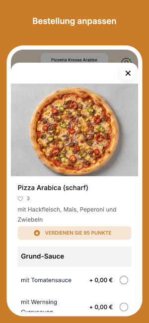 Pizzeria krosse Arabbe Screenshot 2