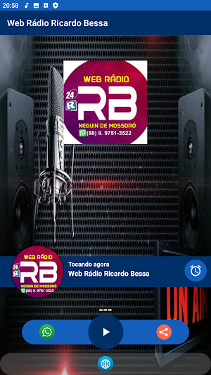 Web Rádio Ricardo Bessa Screenshot 1