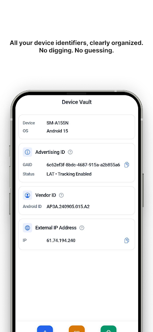 Device Vault - Ad ID Tools Screenshot 1