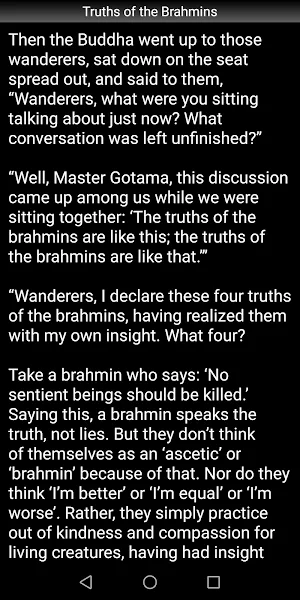 Truths of the Brahmins Sutta Screenshot 2